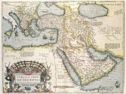 Map of the Middle East from the Sixteenth Century by Abraham Ortelius
