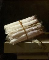 Still Life with Asparagus by Adriaen Coorte