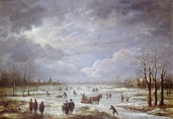 Winter Landscape by Aert van der Neer