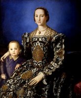 Portrait of Eleanor of Toledo with Her Son Giovanni by Agnolo Bronzino