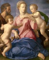 The Holy Family with The Infant Saint John The Baptist (madonna Stroganoff) by Agnolo Bronzino