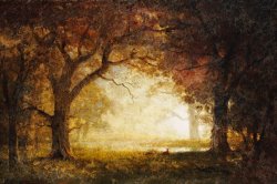 Forest Sunrise by Albert Bierstadt