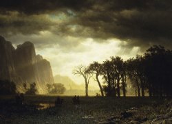 Passing Storm in Yosemite by Albert Bierstadt