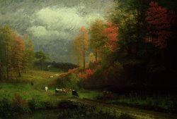 Rainy Day in Autumn by Albert Bierstadt