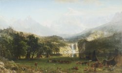 The Rocky Mountains, Lander's Peak by Albert Bierstadt
