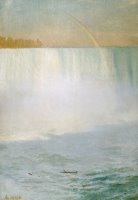 Waterfall and Rainbow at Niagara Falls by Albert Bierstadt