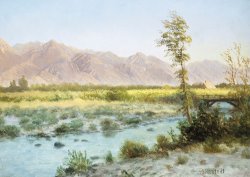 Western Landscape by Albert Bierstadt