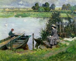 The Thames at Benson by Albert Chevallier Tayler