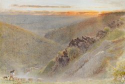 Dartmoor, Gorge of The Teign by Albert Goodwin