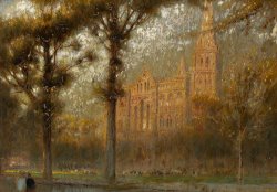Salisbury Cathedral by Albert Goodwin