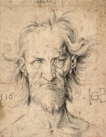 Head of a Bearded Old Man ( Saturn ), 1516 by Albrecht Durer