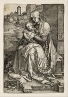 The Virgin Sitting by a Wall by Albrecht Durer