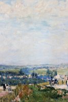 El Camino De Montbuisson a Louveciennes by Alfred Sisley