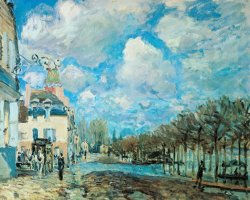 Flood At Port-marly by Alfred Sisley