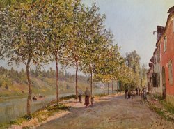 June Morning in Saint Mammes by Alfred Sisley