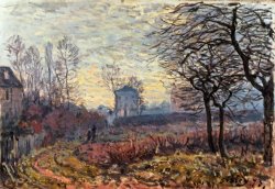 Landscape near Louveciennes by Alfred Sisley