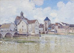 Le Pont De Moret by Alfred Sisley