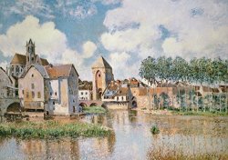 Moret Sur Loing The Porte De Bourgogne by Alfred Sisley