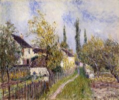 Painting of The French Countryside by Alfred Sisley