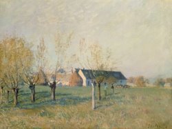 The Farm by Alfred Sisley