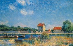 The Loing Canal At Saint-mammes by Alfred Sisley