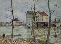 The Mills at Moret sur Loing by Alfred Sisley