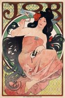 Art Nouveau Poster of Woman by Alphonse Marie Mucha