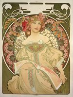 Champagne Printer Publisher 1897 by Alphonse Marie Mucha