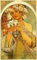Flower 1897 by Alphonse Marie Mucha