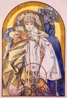 Mucha Nouveau Theater Poster by Alphonse Marie Mucha