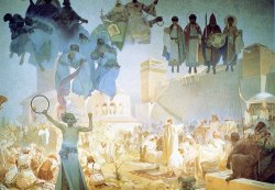 The Introduction of The Slavonic Liturgy 1912 by Alphonse Marie Mucha