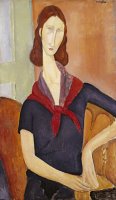 Jeanne Hebuterne (with a Scarf) by Amedeo Modigliani