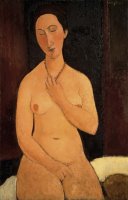 Seated Nude with Necklace by Amedeo Modigliani