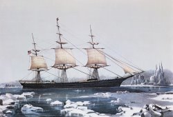 Clipper Ship Red Jacket In The Ice Off Cape Horn On Her Passage From Australia To Liverpool by American School