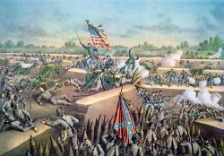 The Fall of Petersburg to the Union Army 2nd April 1965 by American School