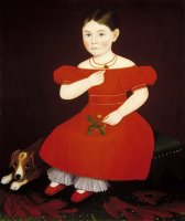 Girl in a Red Dress by Ammi Phillips