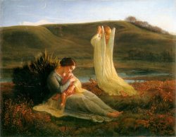 The Poem of The Soul The Angel And The Mother by Anne Francois Louis Janmot