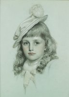 Study for The Little Girl in St. George by Anthony Frederick Sandys