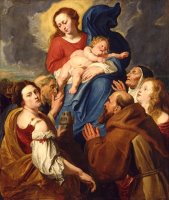 Madonna And Child with Five Saints by Anthony van Dyck