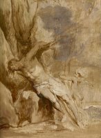 Saint Sebastian Tended by an Angel by Anthony van Dyck
