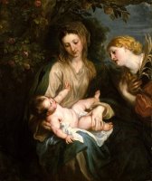 Virgin And Child with Saint Catherine of Alexandria by Anthony van Dyck