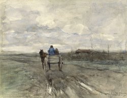Boerenkar Op Een Landweg by Anton Mauve