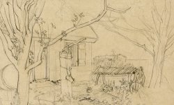 Huis Met Bomen, Een Pomp En Een Tuinpad by Anton Mauve