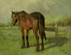 Paard by Anton Mauve