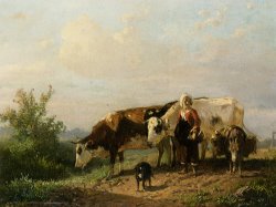 The Cowherdess by Anton Mauve