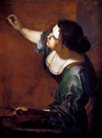 Self Portrait As The Allegory of Painting by Artemisia Gentileschi