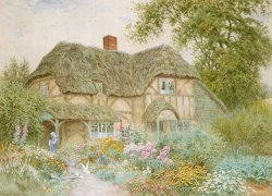 A Surrey Cottage by Arthur Claude Strachan