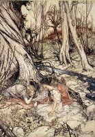 Where Often You And I Upon Fain Primrose Beds Were Wont To Lie by Arthur Rackham