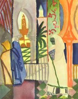 In The Temple Hall by August Macke