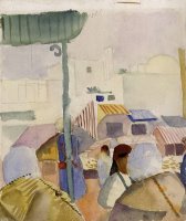 Market in Tunis II by August Macke